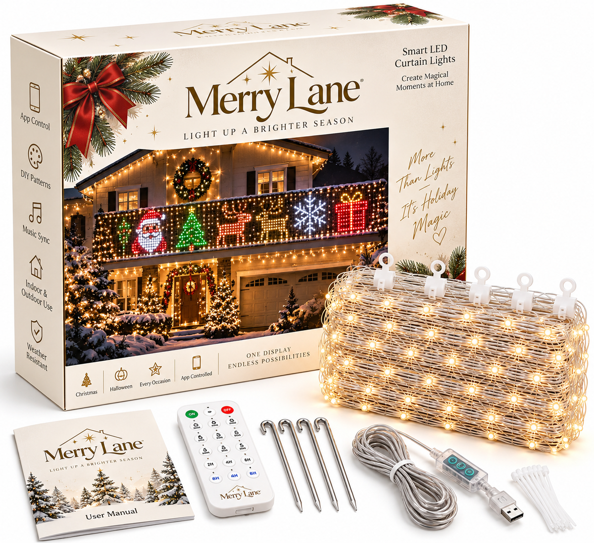 Merry Lane Smart LED Light Curtains